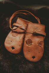 Donsje gyerek bőr kesztyű Kapi Classic Mittens Bear barna, 6019001 - barna 116