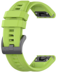 BSTRAP Silicone Carson szíj Garmin Fenix 5 / 6 / 6 Pro / 7 / 8 / E 47mm, fruit green