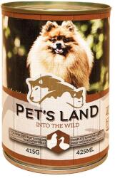 Pet's Land Pet's Land Dog Konzerv Baromfihússal 6x415g