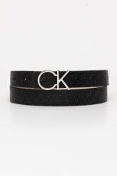 Calvin Klein kifordítható bőröv fekete, női, K60K612397 - fekete 75