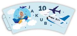 Personal Személyre szabott papír poharak 6 db - Repülős buli