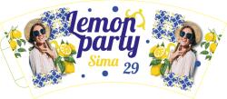 Personal Személyre szabott papír poharak 6 db - Lemon party