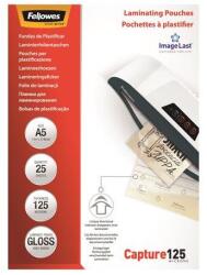 Fellowes meleglamináló fólia, 125 mikron, A5, fényes, 25 db (5396101) - iroda-technika