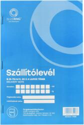 Bluering Szállítólevél A5, 25x4 lapos B. 10-70/A/V, 1 tömb
