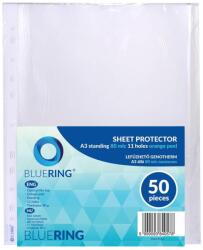 BLUERING lefűzhető genotherm, A3, álló, 40 mikron, narancsos, 100 db