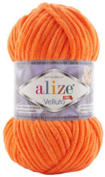 alize velluto plüss, zsenília fonal 550 - Narancs