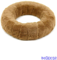 Szőrmés alap 20 cm - Sötét Barna