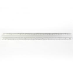 BLUERING Vonalzó 30cm, alumínium Bluering® (EG3L09)