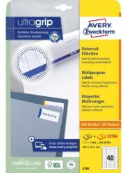 Avery Zweckform Univerzális címkék 48, 5x25, 4 mm Avery A4 25+5 lap