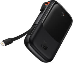 Baseus Powerbank 10000mAh 20W Baseus Qpow Pro tengerentúli kiadás + USB C 3A kábel - Fekete