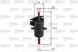 VALEO filtru combustibil VALEO 587018 (587018) - automobilus