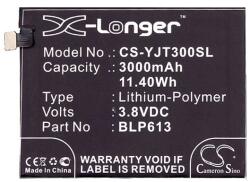Cameron Sino Li-Polymer akku (3.8V/3000mAh, Oneplus BLP613 kompatibilis) FEKETE OnePlus 3 (CS-YJT300SL)
