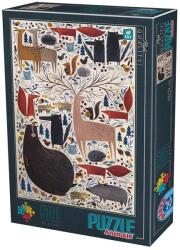 D-Toys - Puzzle Andrea Kürti: Wild animals - 500 piese