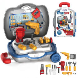 Woopie Atelier portabil de bricolaj portabil 2in1 Valiză 17 bucăți Set bricolaj copii