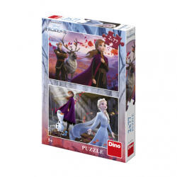 Dino puzzle 2x77 piese FROZEN 2 - Regatul de gheață Puzzle