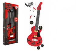 Teddies Chitară electrică ROCK STAR din plastic 58cm cu baterii, cu sunet, lumină în cutie 24x62x5, 5cm