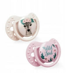 LOVI Soothers 3-6m, Wild soul - roz, bej