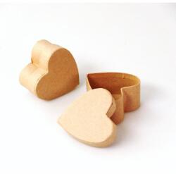 ArtExport Papírmasé doboz, szív - 5 cm, pici doboz