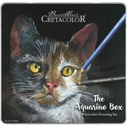 CRETACOLOR The Aquarino Box akvarell rajzceruza készlet, 24 db-os, fémdobozos