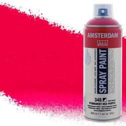 Royal Talens Amsterdam vízbázisú akrilfesték spray, 400 ml - 348, permanent red purple