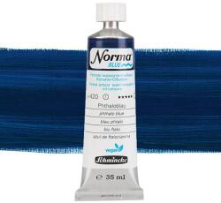 Schmincke Norma Blue vegán vizes olajfesték, 35 ml - 420, phthalo blue
