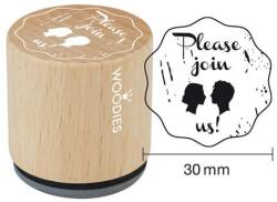 Woodies Pecsételő, Woodies, 3 cm - Please join us!