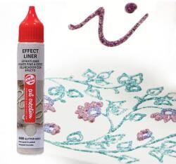 Talens Art Creation Effect Liner, univerzális 3D festéktoll, 28 ml - 8909 Glitter pink