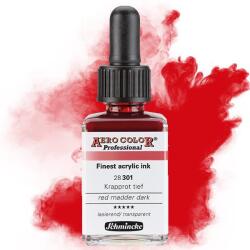 Schmincke AERO COLOR Professional akriltinta, 28 ml - 301, red madder dark