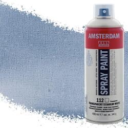 Royal Talens Amsterdam vízbázisú akrilfesték spray, 400 ml - 112, transparent titanium white