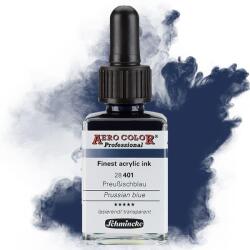 Schmincke AERO COLOR Professional retuspisztoly festék, 28 ml - 401, prussian blue