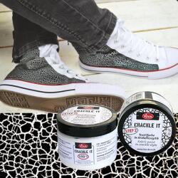 Viva Decor Repesztő textilfesték készlet, Crackle It, 2x150 ml - fekete