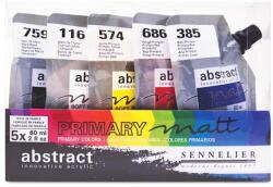 SENNELIER Abstract Matt akrilfesték készlet, 5x60 ml, Primary Set