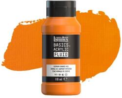 Liquitex Basics Fluid akrilfesték, 118 ml - 720, cadmium orange hue