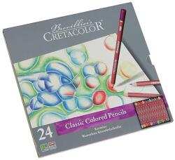 CRETACOLOR Karmina színesceruza készlet - 24 db, fémdobozos