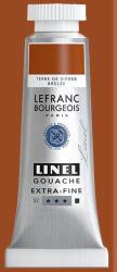 Lefranc Bourgeois L&B Linel extra fine gouache festék, 14 ml - 481, burnt sienna