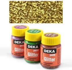Deka Perm Glitter csillámos textilfesték 25 ml - 07 aranysárga