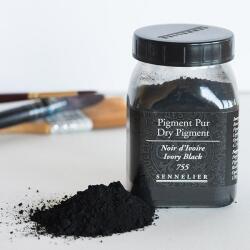 Sennelier pigment - 755, ivory black, 120 g