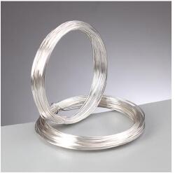 Ékszer drót, 0, 6 mm, 10 m - ezüst
