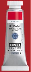 Lefranc Bourgeois L&B Linel extra fine gouache festék, 14 ml - 388, ruby red