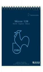 Hahnemühle Skizze 120 rajz- és vázlattömb, 120 g, 50 lap - A4, spirálos