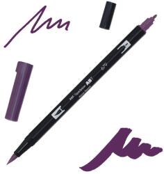 Tombow abt dual brush pen kétvégű filctoll - 679, dark plum