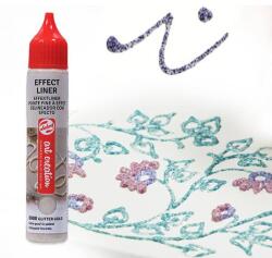 Talens Art Creation Effect Liner, univerzális 3D festéktoll, 28 ml - 8913 Glitter purple