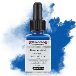 Schmincke AERO COLOR Professional retuspisztoly festék, 28 ml - 904, AERO METALLIC blue