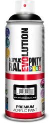 PintyPlus Akrilfesték spray, EVOLUTION fényes, 400 ml - RAL9004 signal black