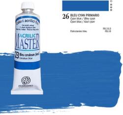 FERRARIO Master akrilfesték, 60 ml - 26, cyan blue
