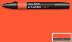 Winsor & Newton ProMarker Neon kétvégű filctoll - spark red