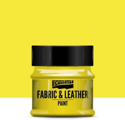 Pentart textil- és bőrfesték, 50 ml - sárga