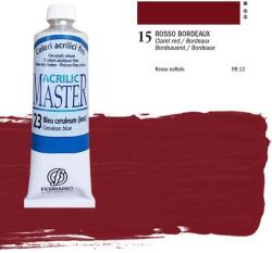FERRARIO Master akrilfesték, 60 ml - 15, claret red