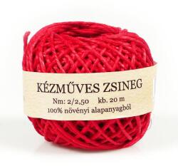 Kenderzsineg gombolyag 20 m - piros