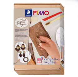 FIMO Soft süthető gyurma készlet, 4x25 g - Fa design, wood design